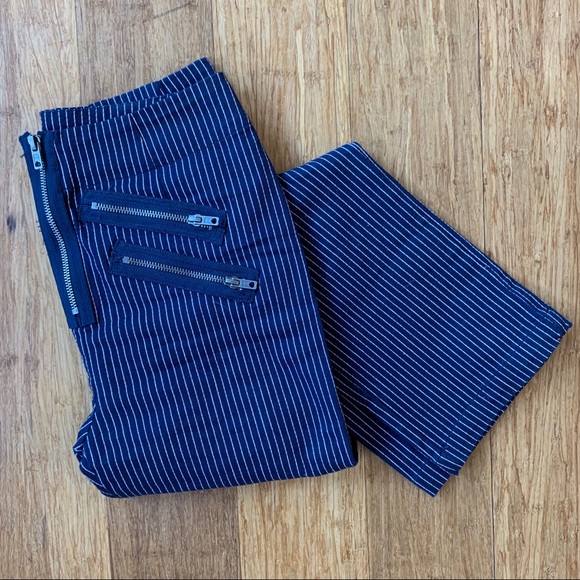 High Rise Navy Blue/White Denim👖 - Picture 3 of 6